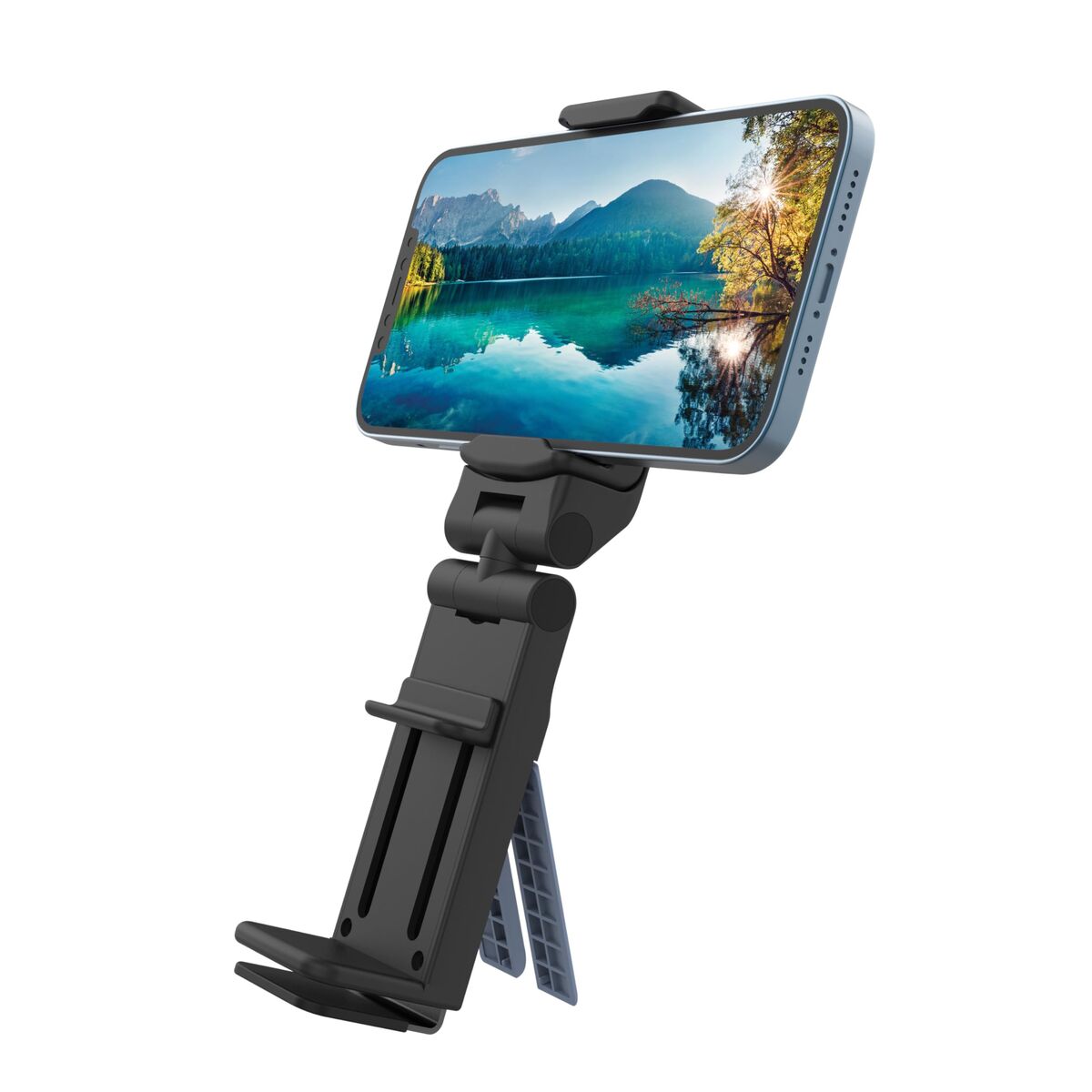 Multi-position Mobile Phone Holder with Clamp Muvit MCCHL0009 Black Plastic