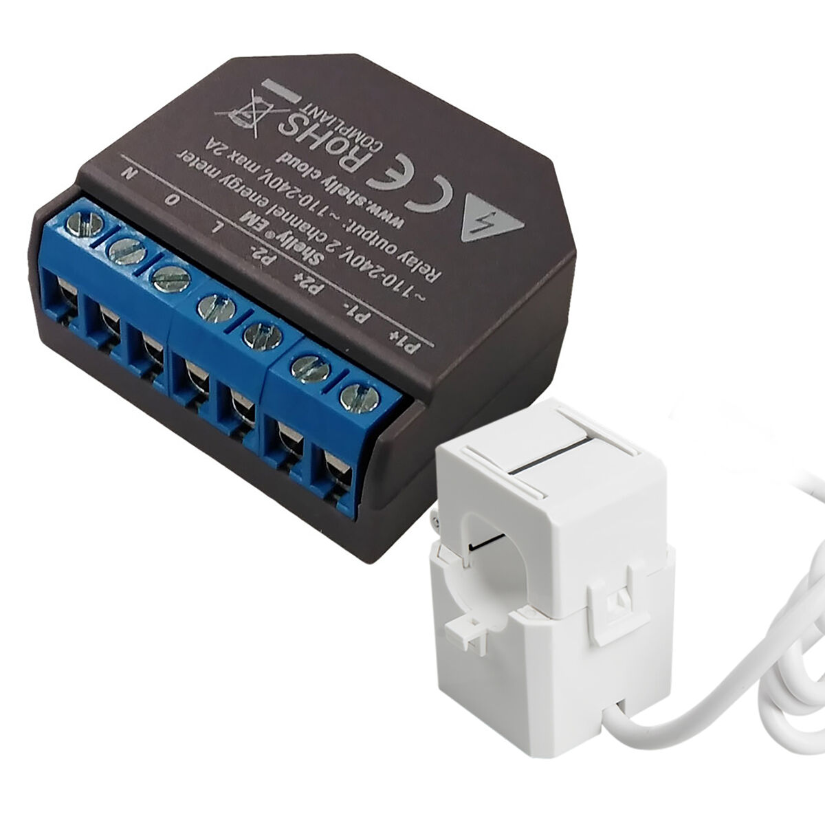 Wi-Fi switch module Shelly SHELLY EM + 50A CLAMP