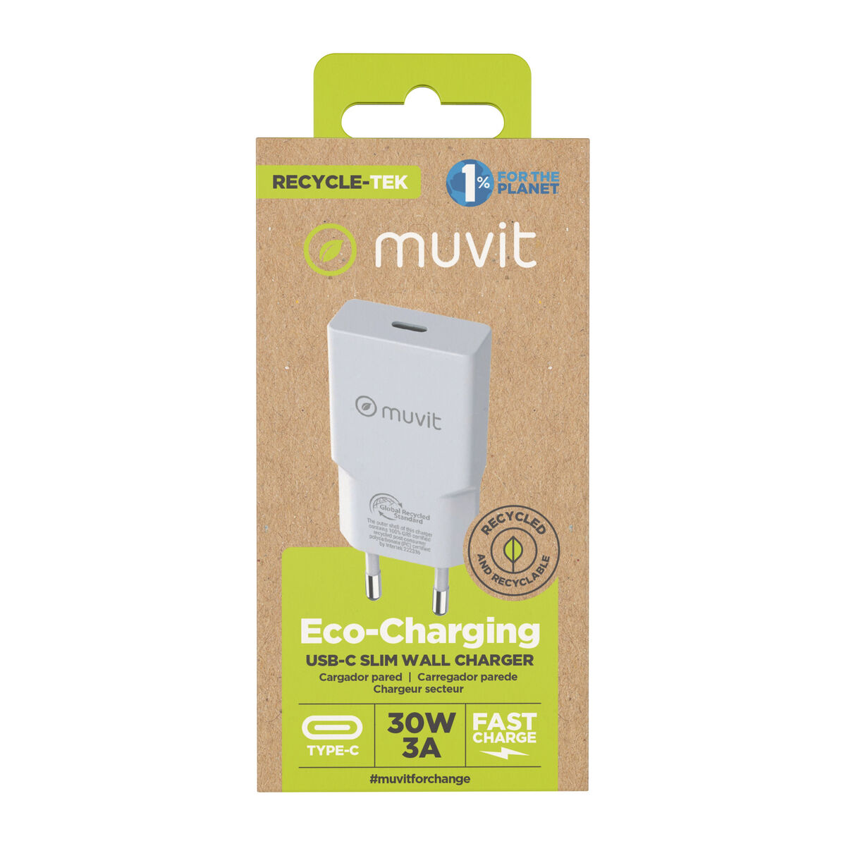 Wall Charger Muvit for Change HC-261 White