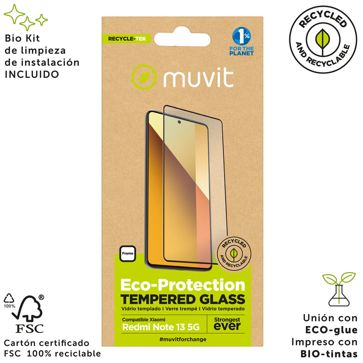 Mobile Screen Protector Muvit for Change Redmi Note 13 5G