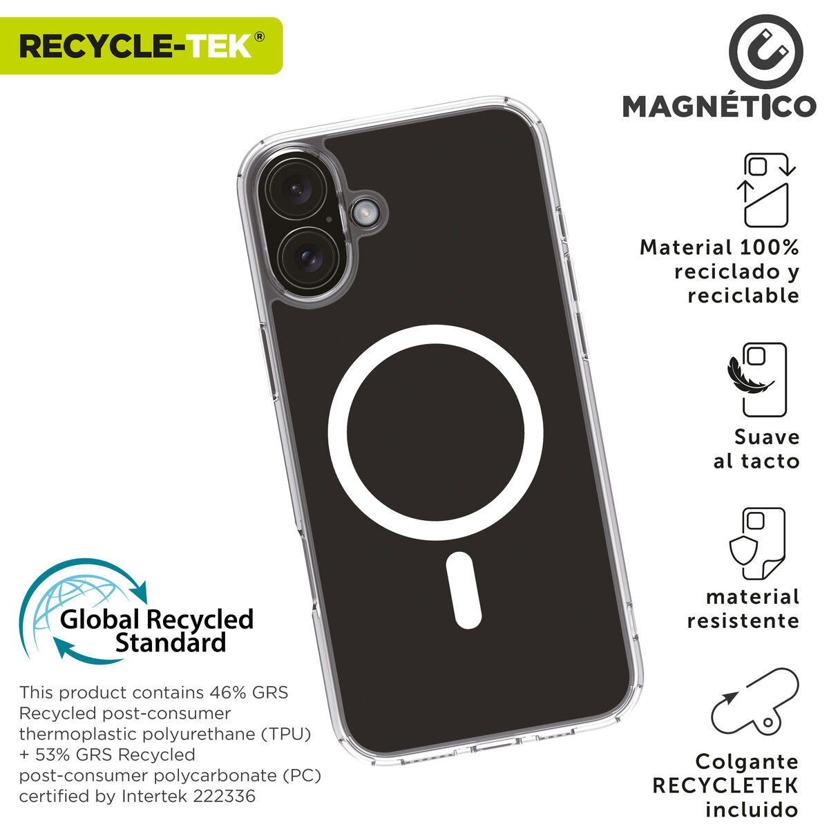 Mobile cover Muvit for Change iPhone 16 Plus Magnetic