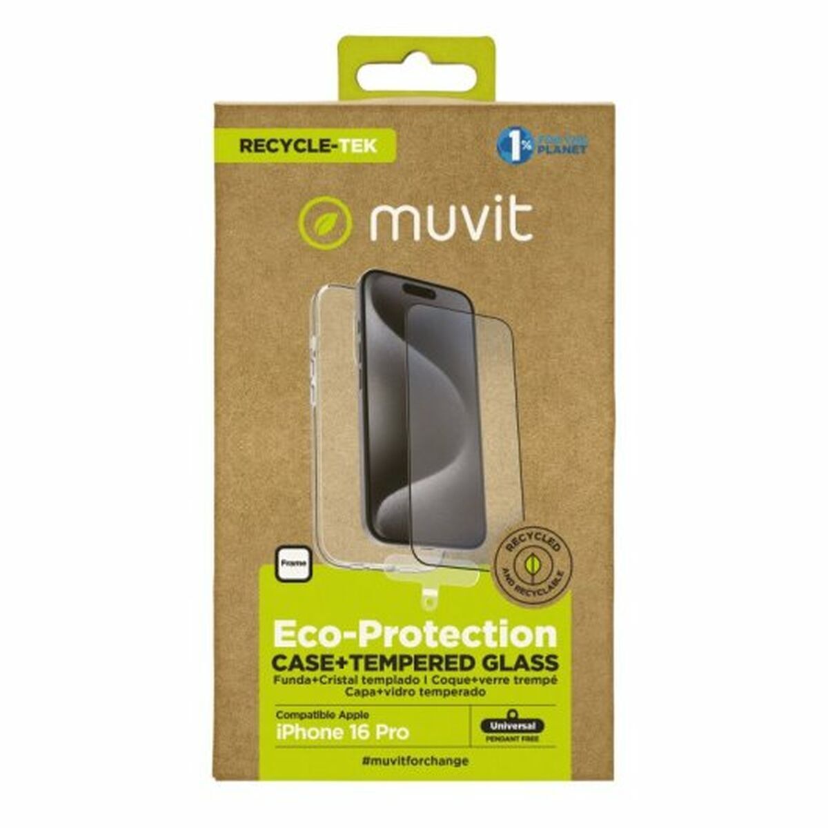 Mobile cover Muvit iPhone 16 Pro