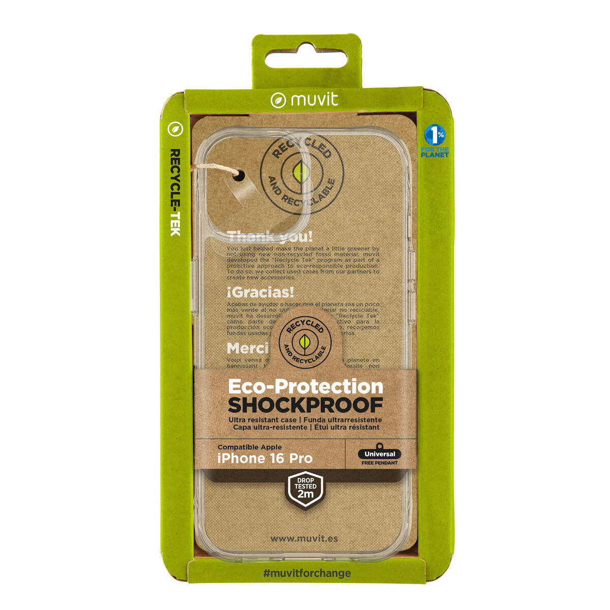 Mobile cover Muvit for Change iPhone 16 Pro Mobile cover Muvit for Change iPhone 16 Pro