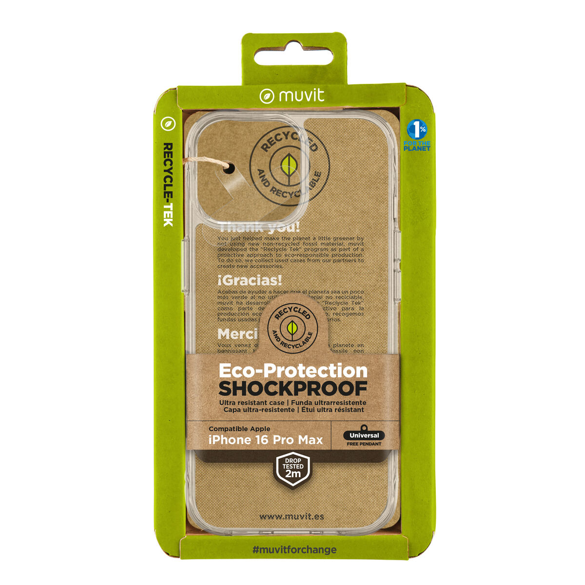 Mobile cover Muvit for Change iPhone 16 Pro Max Mobile cover Muvit for Change iPhone 16 Pro Max