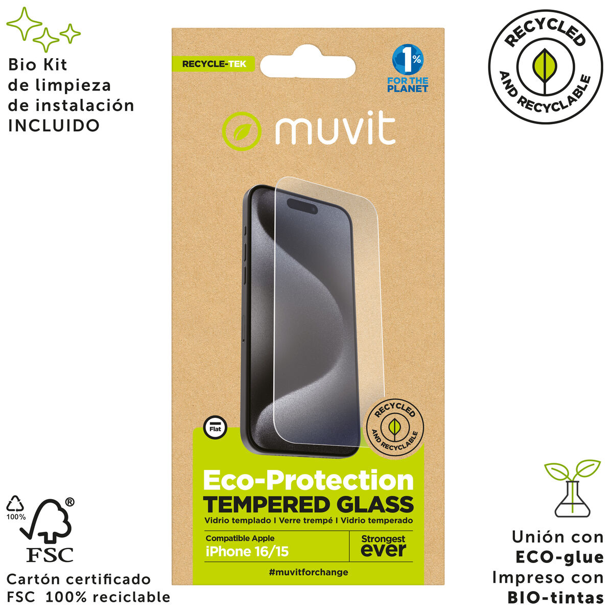 Mobile Screen Protector Muvit for Change