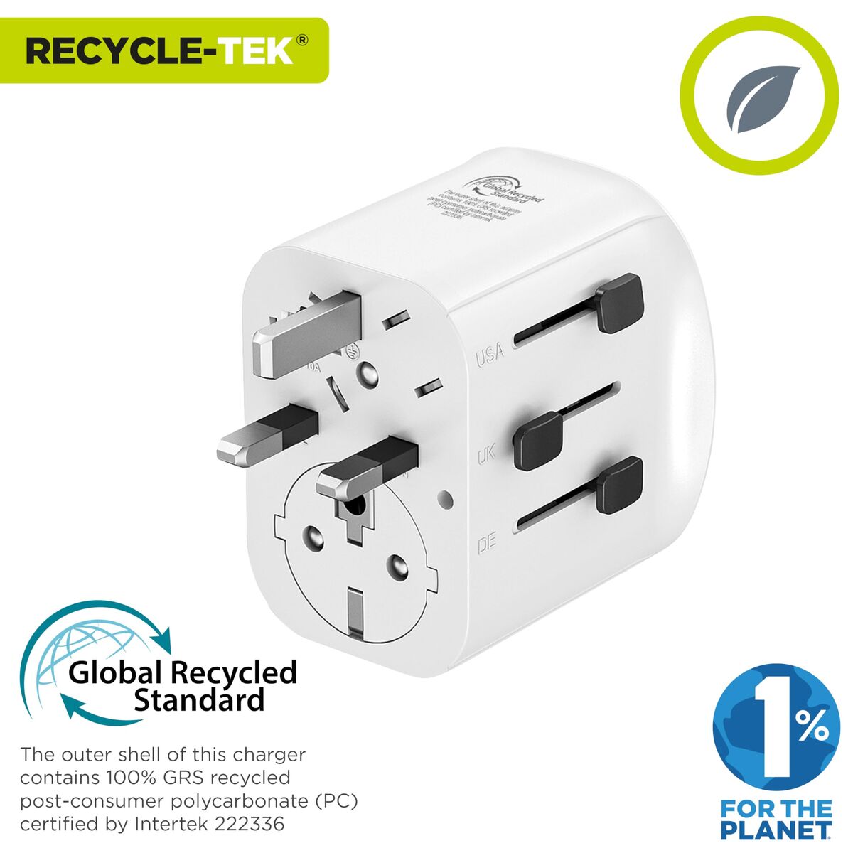 Universal Travel Power Adapter Muvit MCADP0006 White 150 W 15 w