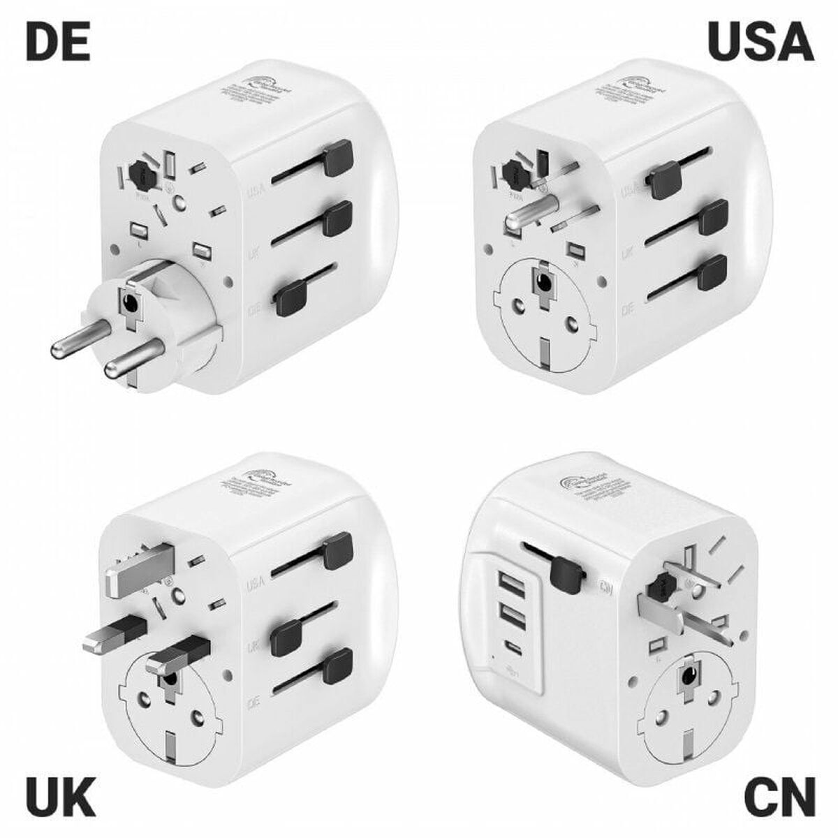 Universal Travel Power Adapter Muvit MCADP0006 White 150 W 15 w