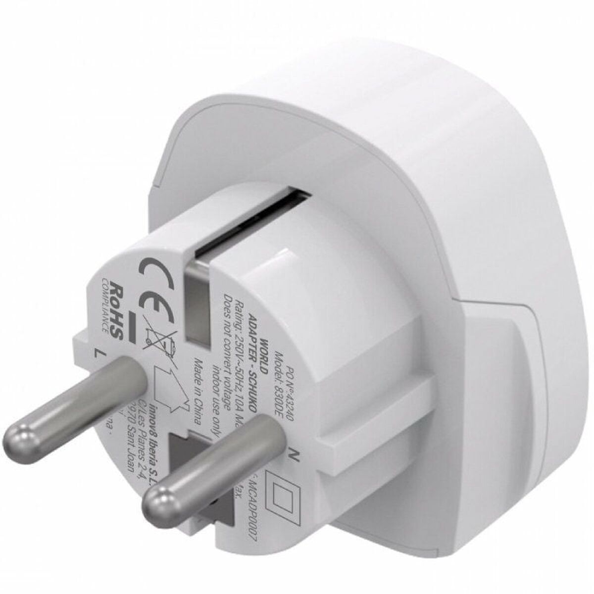 Universal Adapter Muvit For Change MCADP0007 White
