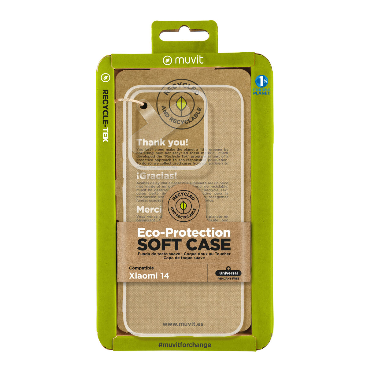 Mobile cover Muvit for Change Xiaomi 14 Mobile cover Muvit for Change Xiaomi 14