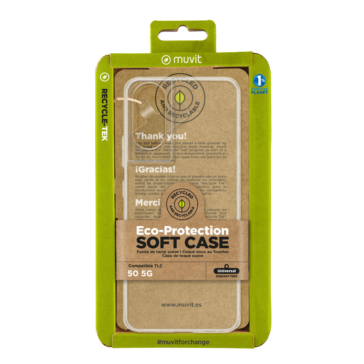 Mobile cover Muvit for Change TCL 50 5G Mobile cover Muvit for Change TCL 50 5G