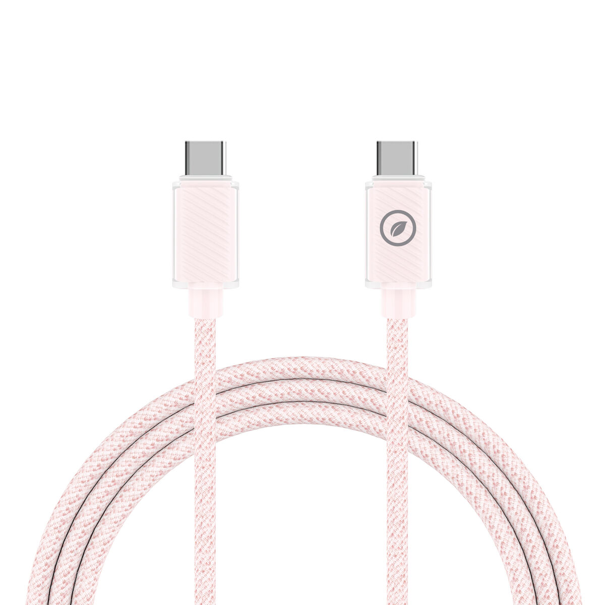 Wall Charger + USB-C Cable Muvit for Change  Glass GaN Pink