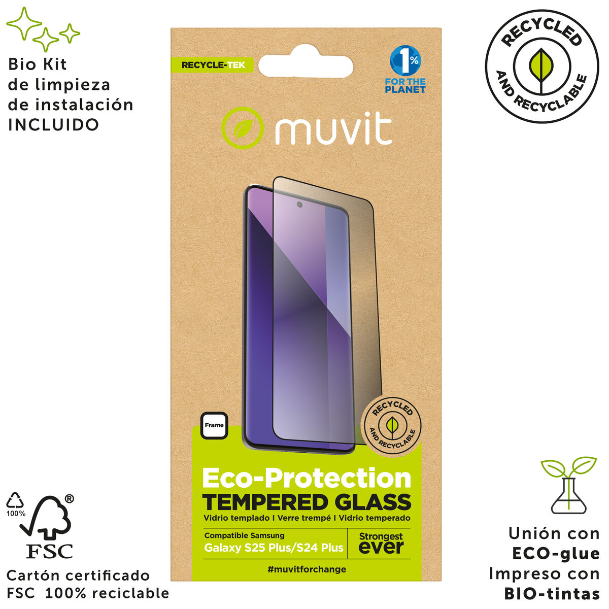 Mobile Screen Protector Muvit for Change Galaxy S25 Plus/S24 Plus
