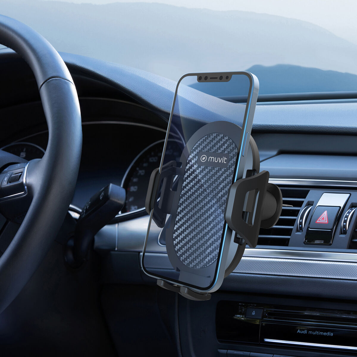 Car Mount Muvit Black 7″