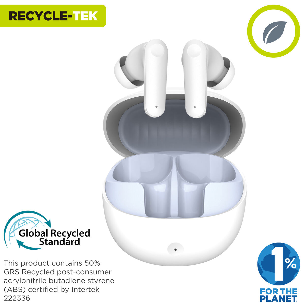 In-ear Bluetooth Headphones Muvit for Change White