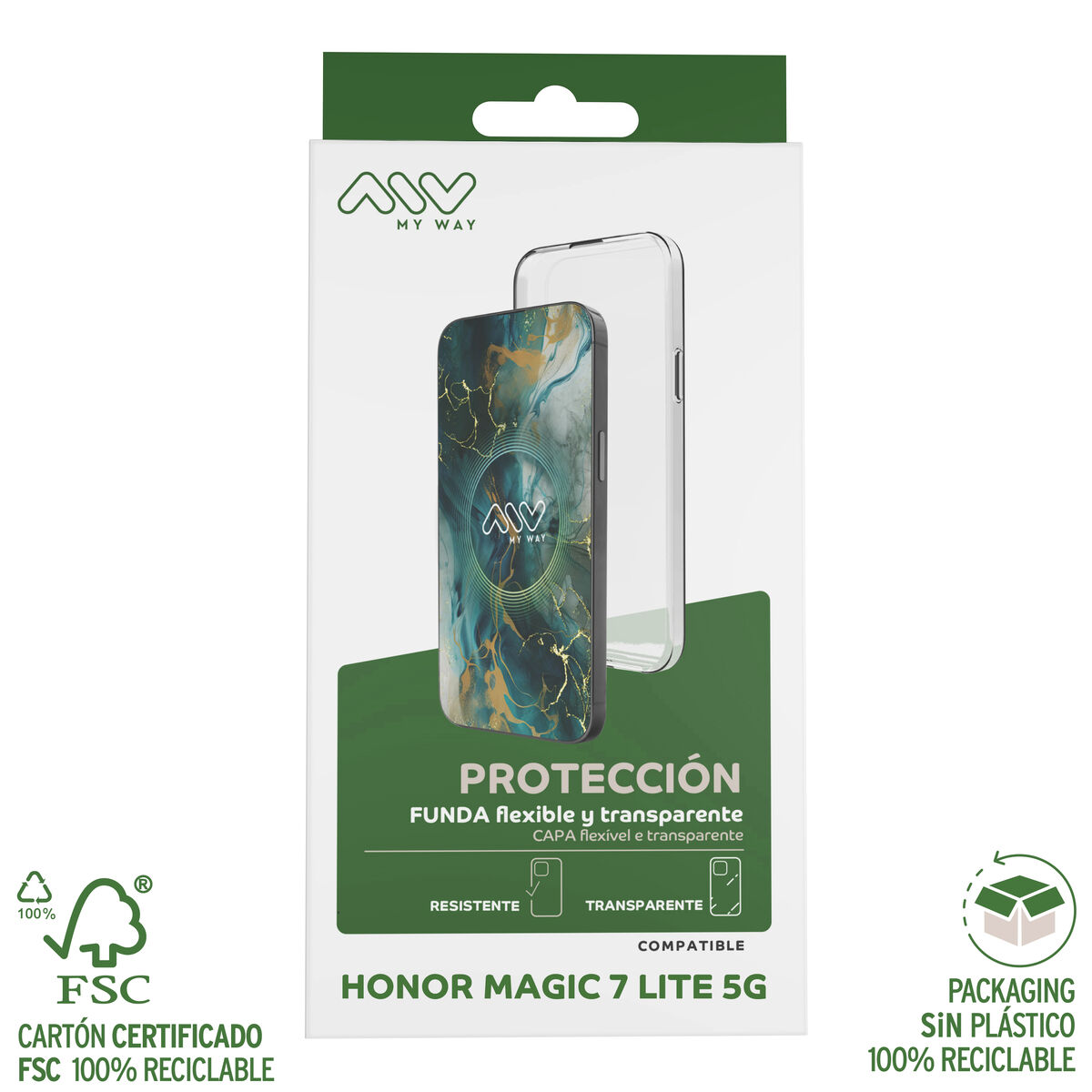 Mobile cover Myway Honor Magic 7 Lite 5G Transparent