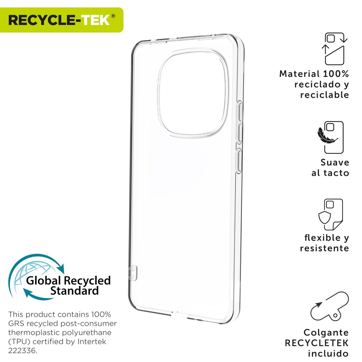 Mobile cover Muvit Xiaomi Redmi Note 14 Pro+ 5G Transparent
