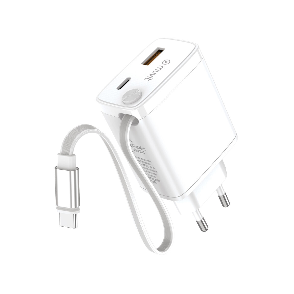 Wall Charger Muvit WCEU63-30-AC2 White 30 W