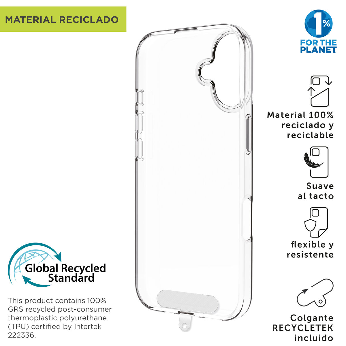 Mobile cover Muvit for Change iPhone 17 Transparent