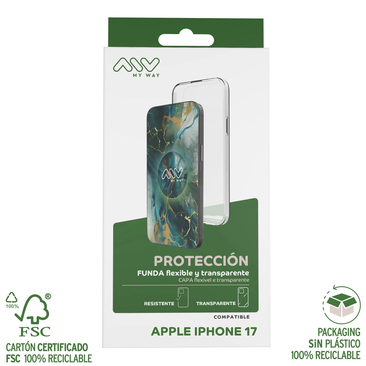 Mobile cover Myway iPhone 17 Transparent