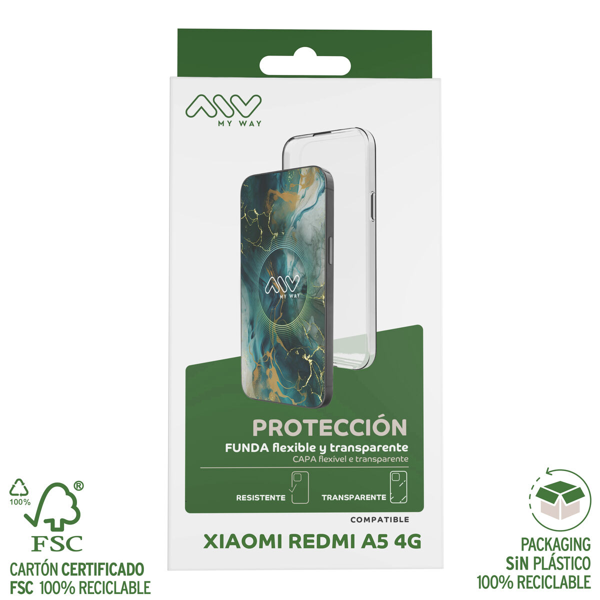 Mobile cover Myway Xiaomi Redmi A5 4G Transparent