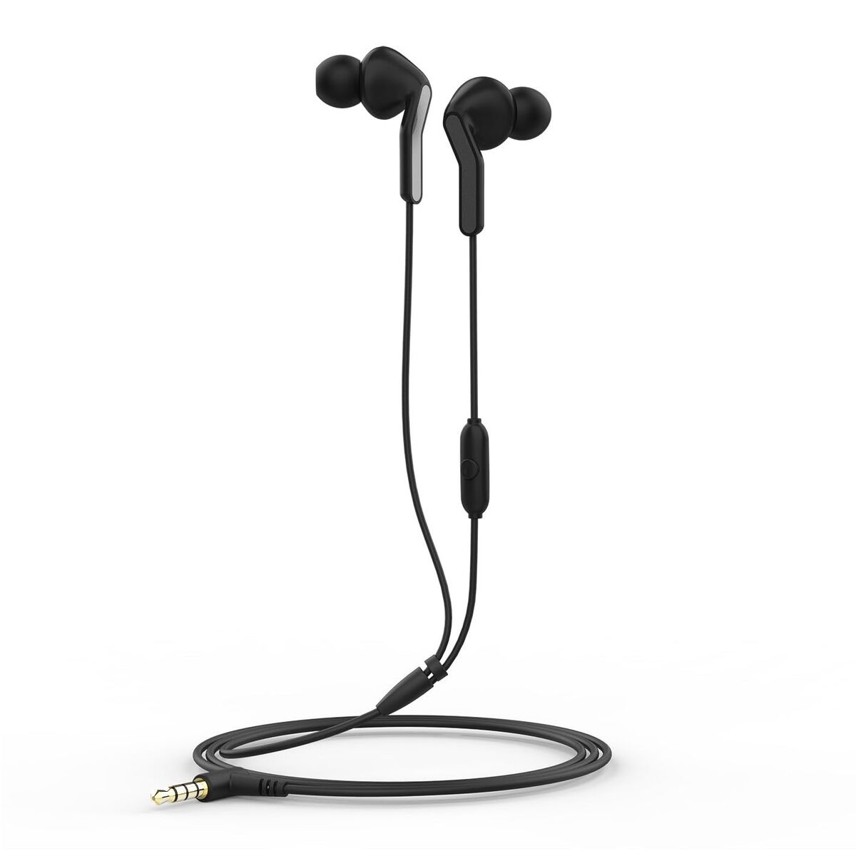 Headphones with Microphone Muvit E57 Black