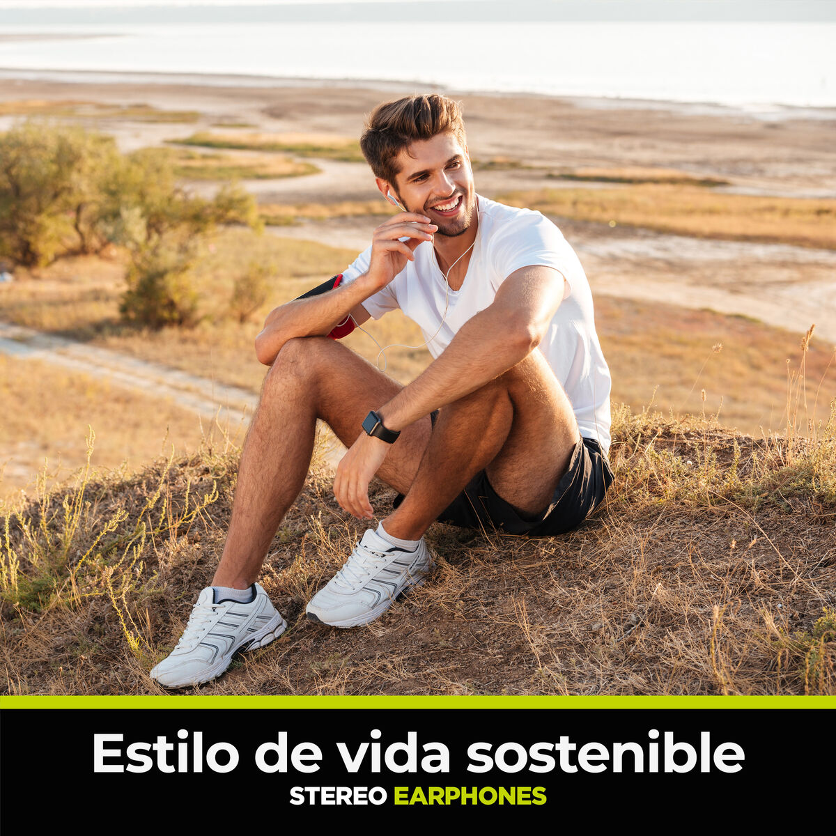 Headphones Muvit for Change E57 White