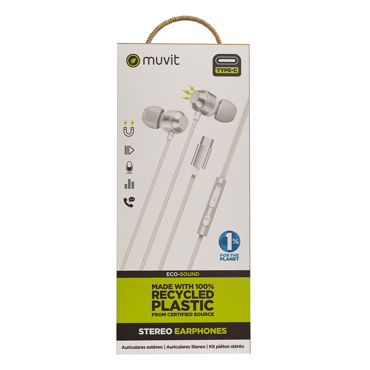 Headphones Muvit for Change M32 White Headphones Muvit for Change M32 White