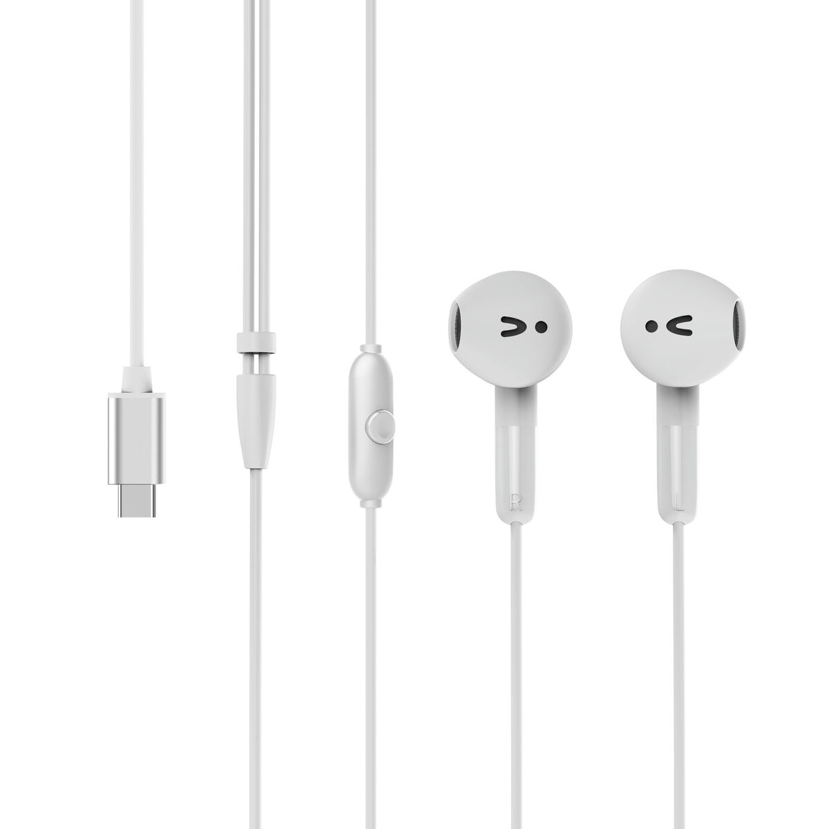 Headphones Muvit for Change E58 White