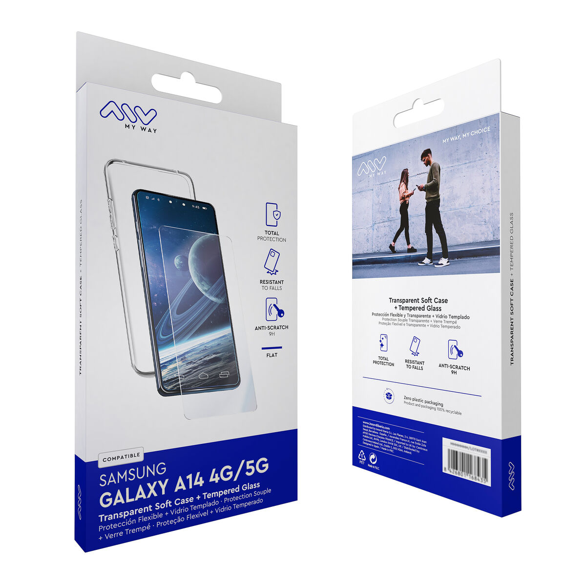 Mobile Case and Protector Myway Galaxy A14 4G/5G Samsung Galaxy A14 5G