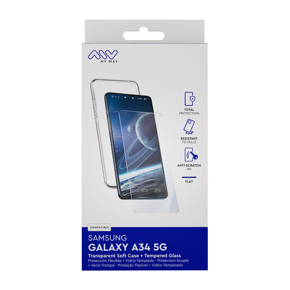 Mobile Case and Protector Myway Galaxy A34 5G Samsung Galaxy A34 5G