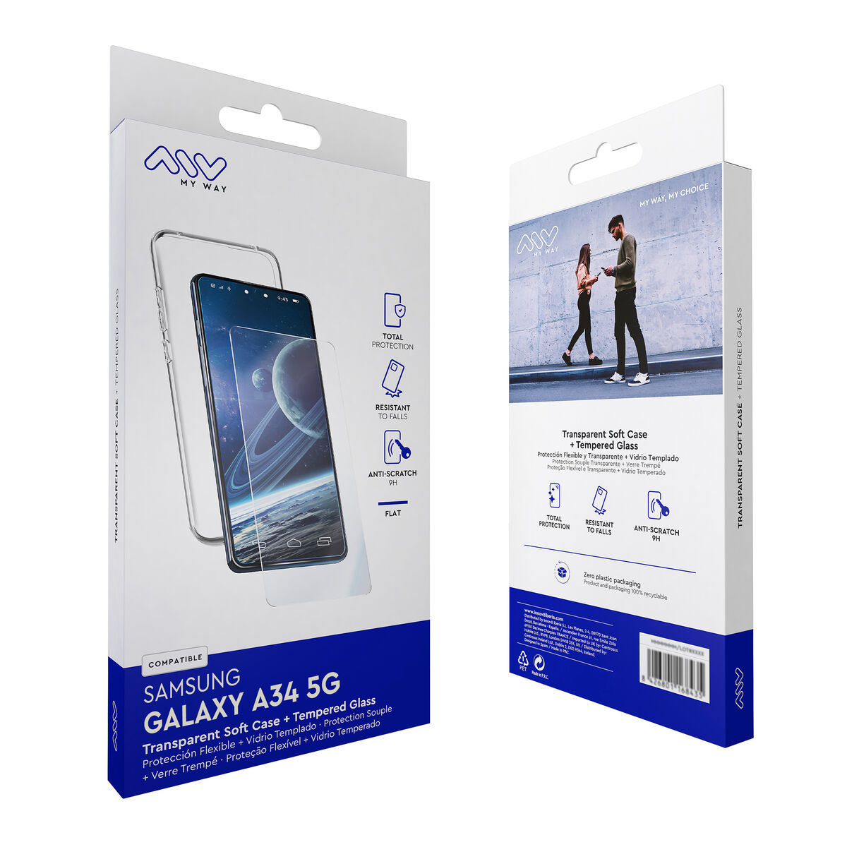 Mobile Case and Protector Myway Galaxy A34 5G Samsung Galaxy A34 5G