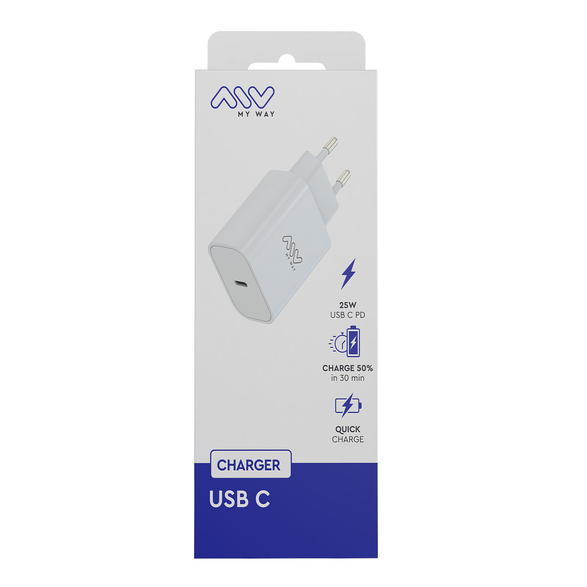 Wall Charger Myway White 25 W