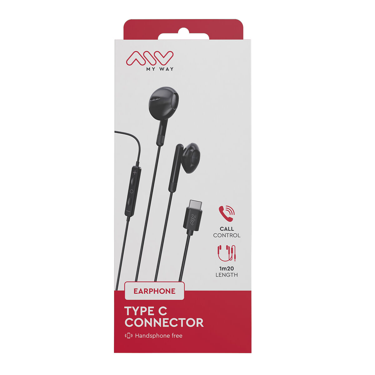 Headphones with Microphone Myway Black