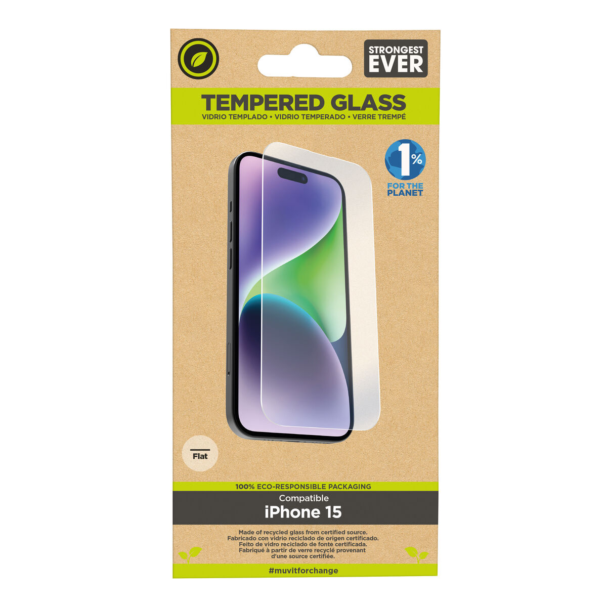 Mobile Screen Protector Muvit iPhone 15 iPhone 15 Mobile Screen Protector Muvit iPhone 15 iPhone 15