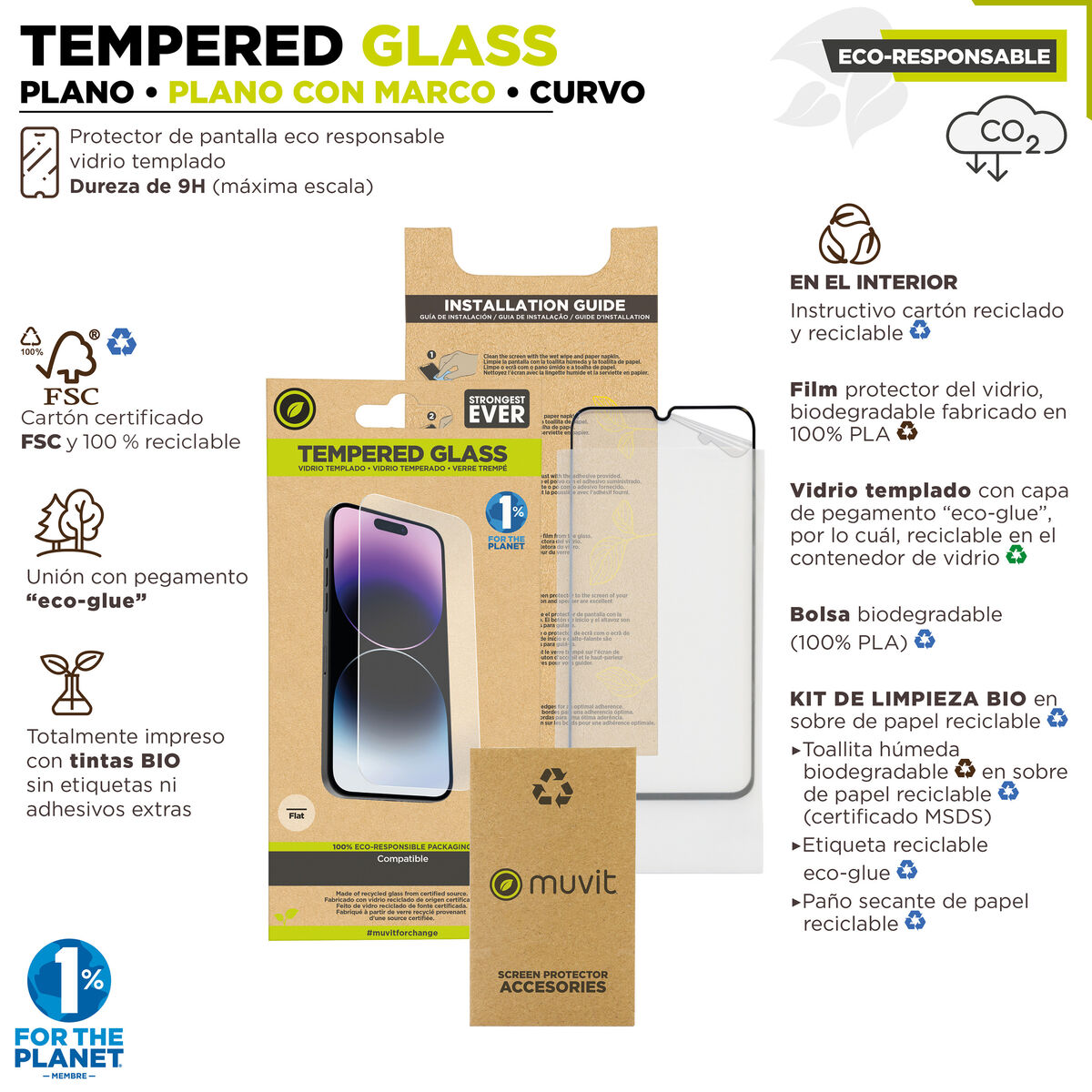 Mobile Screen Protector Muvit for Change