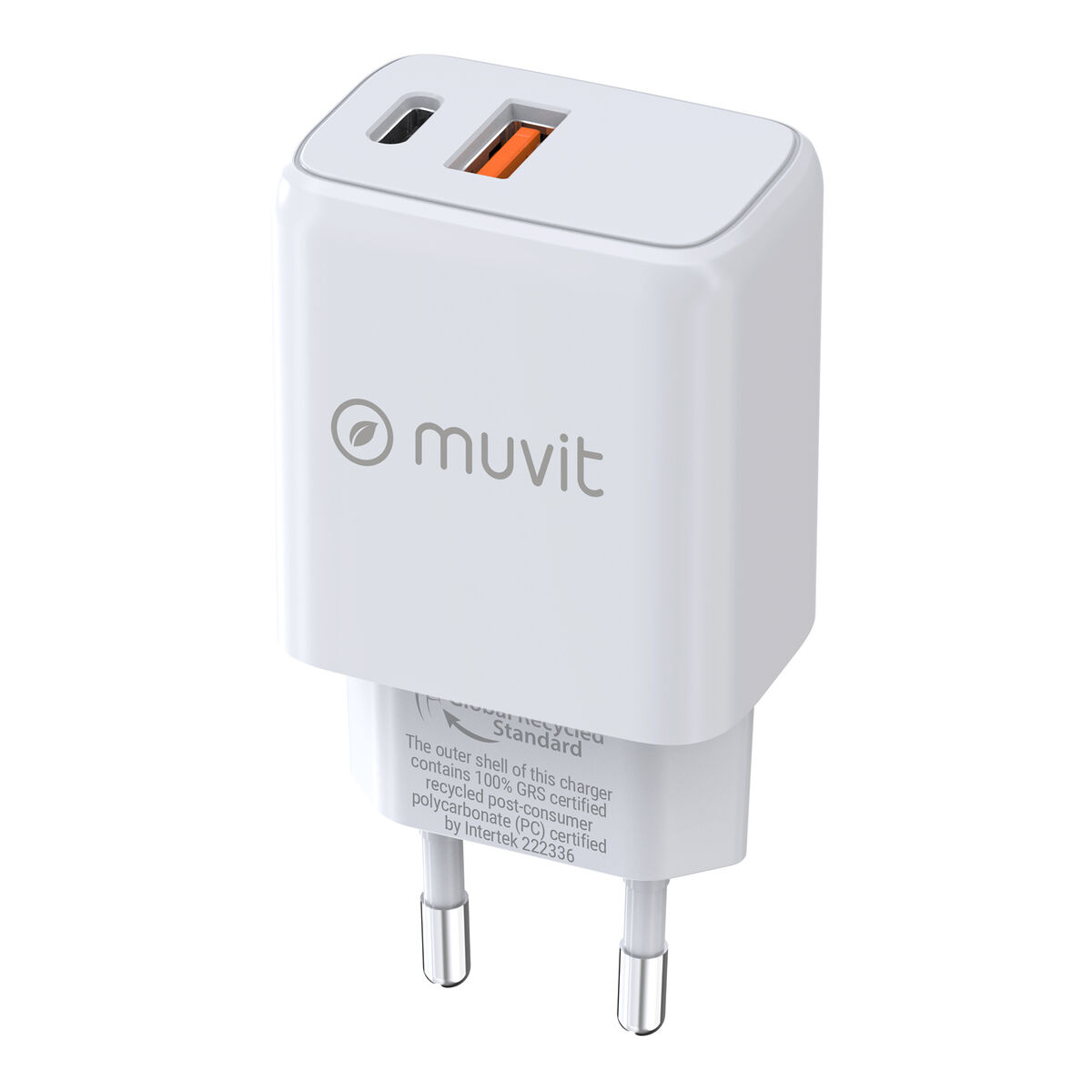 Wall Charger Muvit for Change MC-215 White 18 W 25 W Wall Charger Muvit for Change MC-215 White 18 W 25 W