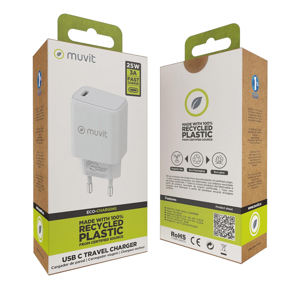Wall Charger Muvit MCACC0038