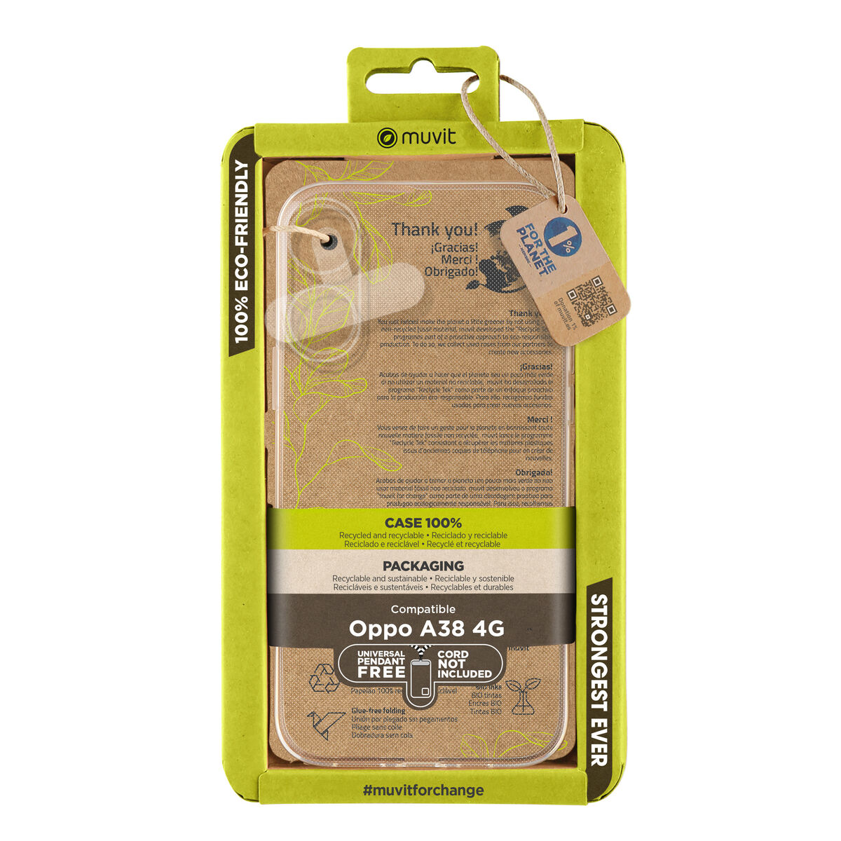 Mobile cover Muvit for Change Oppo A38 4G OPPO A38 Mobile cover Muvit for Change Oppo A38 4G OPPO A38