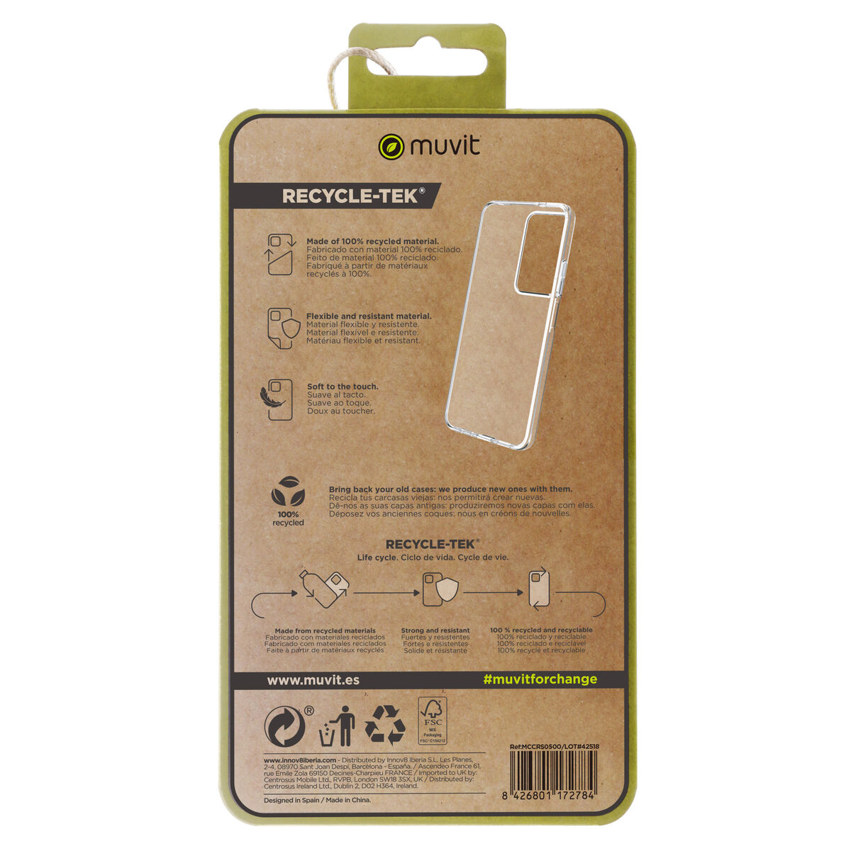 Mobile cover Muvit for Change Oppo A79 5G Oppo a79