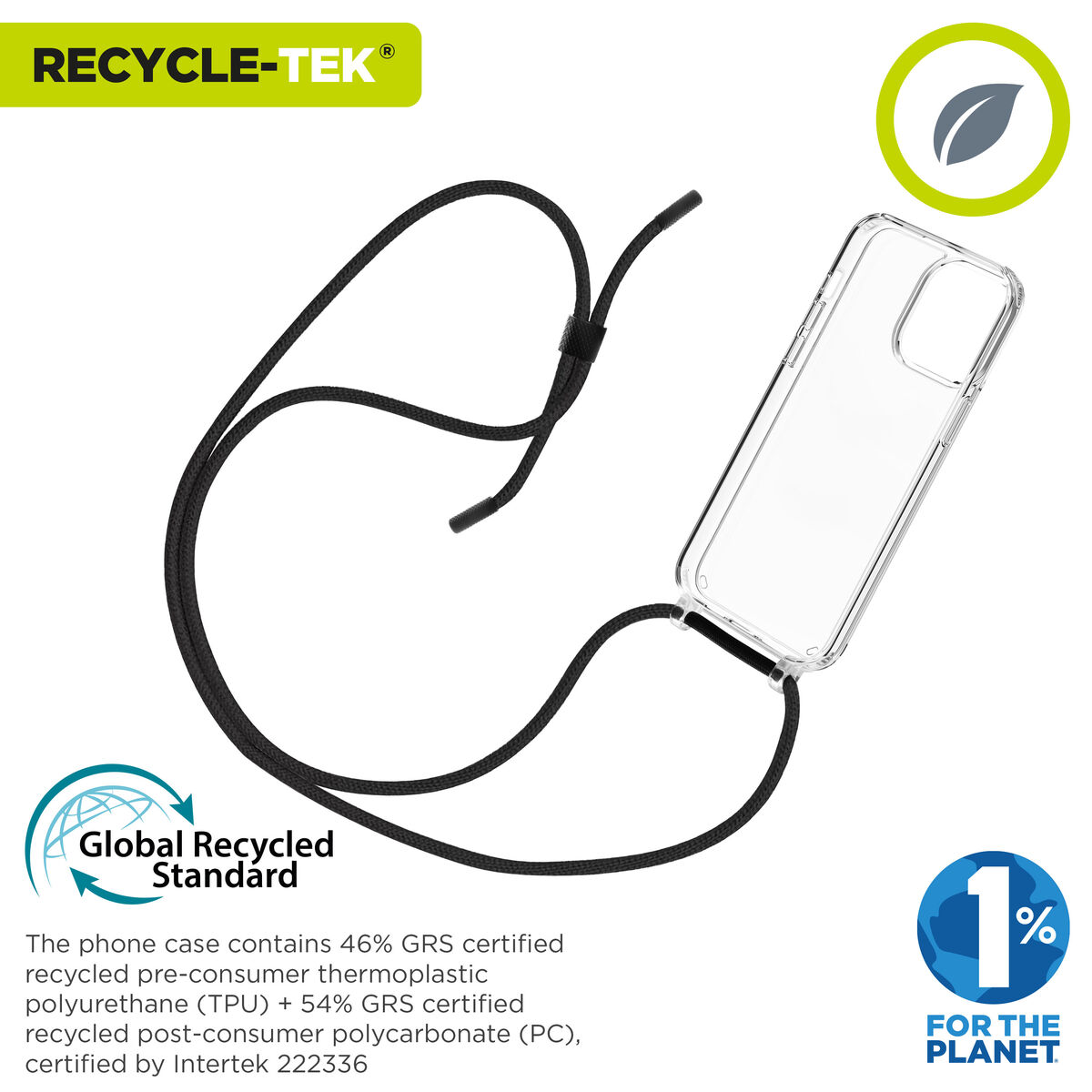 Mobile cover Muvit for Change iPhone 15 Pro Transparent