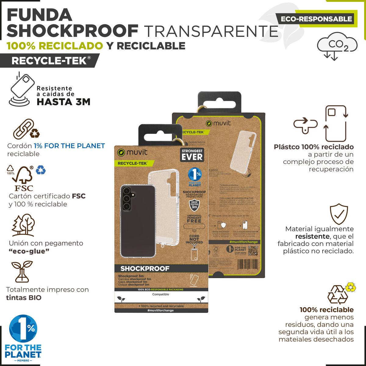 Mobile cover Muvit for Change Galaxy S24 Ultra