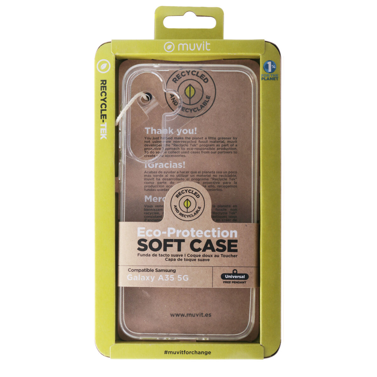 Mobile cover Muvit for Change Galaxy A35 5G Samsung Galaxy A34 5G