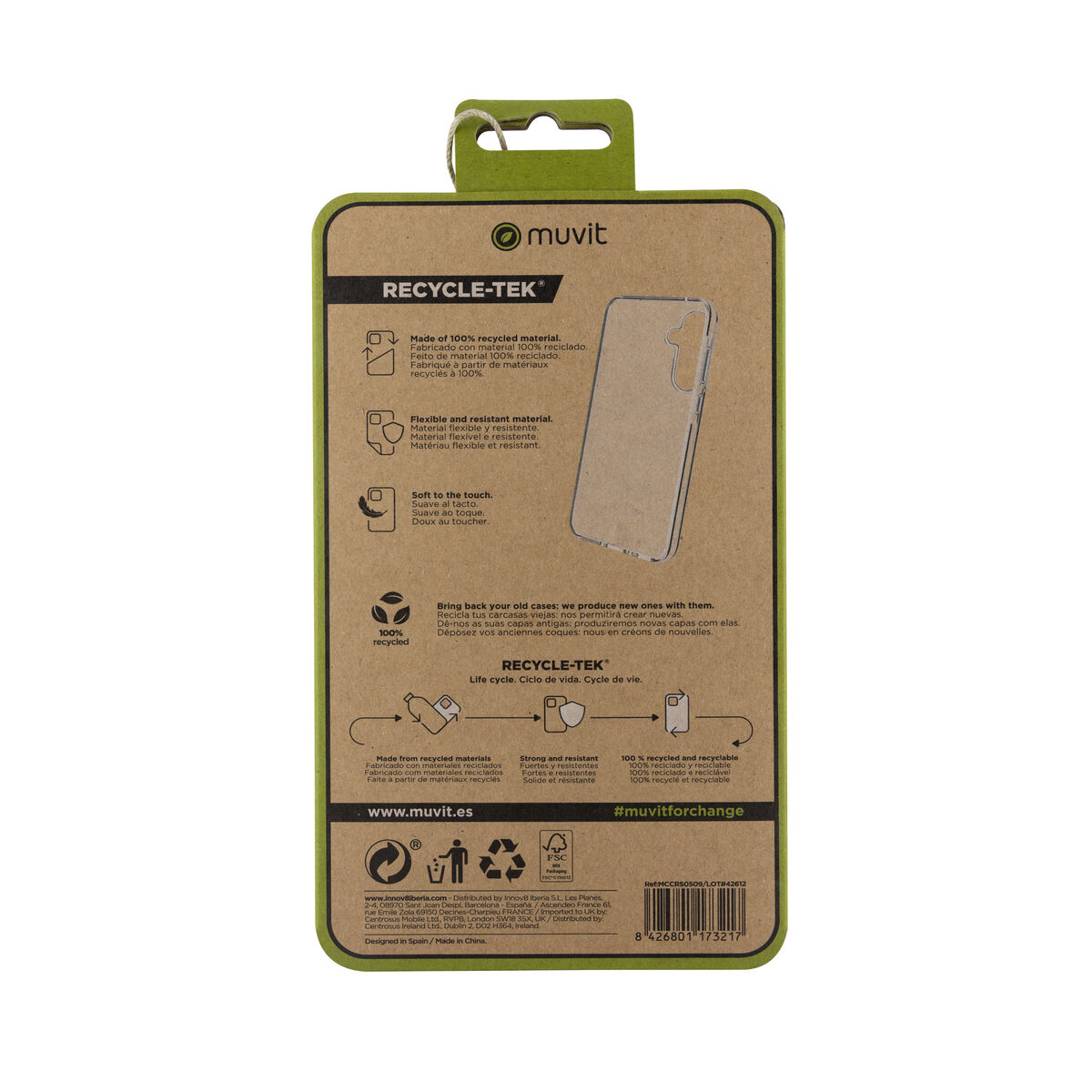 Mobile cover Muvit for Change Galaxy A35 5G Samsung Galaxy A34 5G