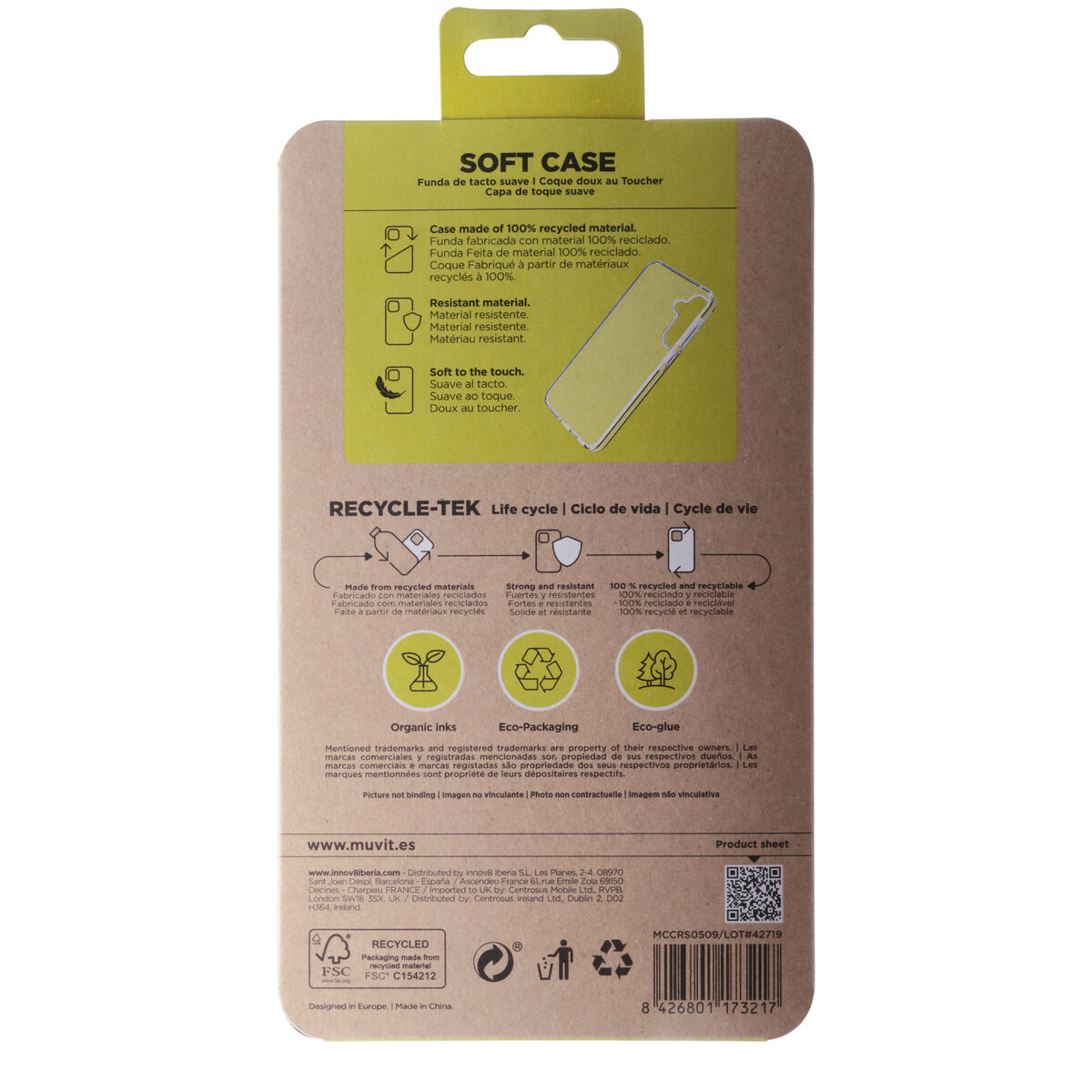 Mobile cover Muvit for Change Galaxy A35 5G Samsung Galaxy A34 5G