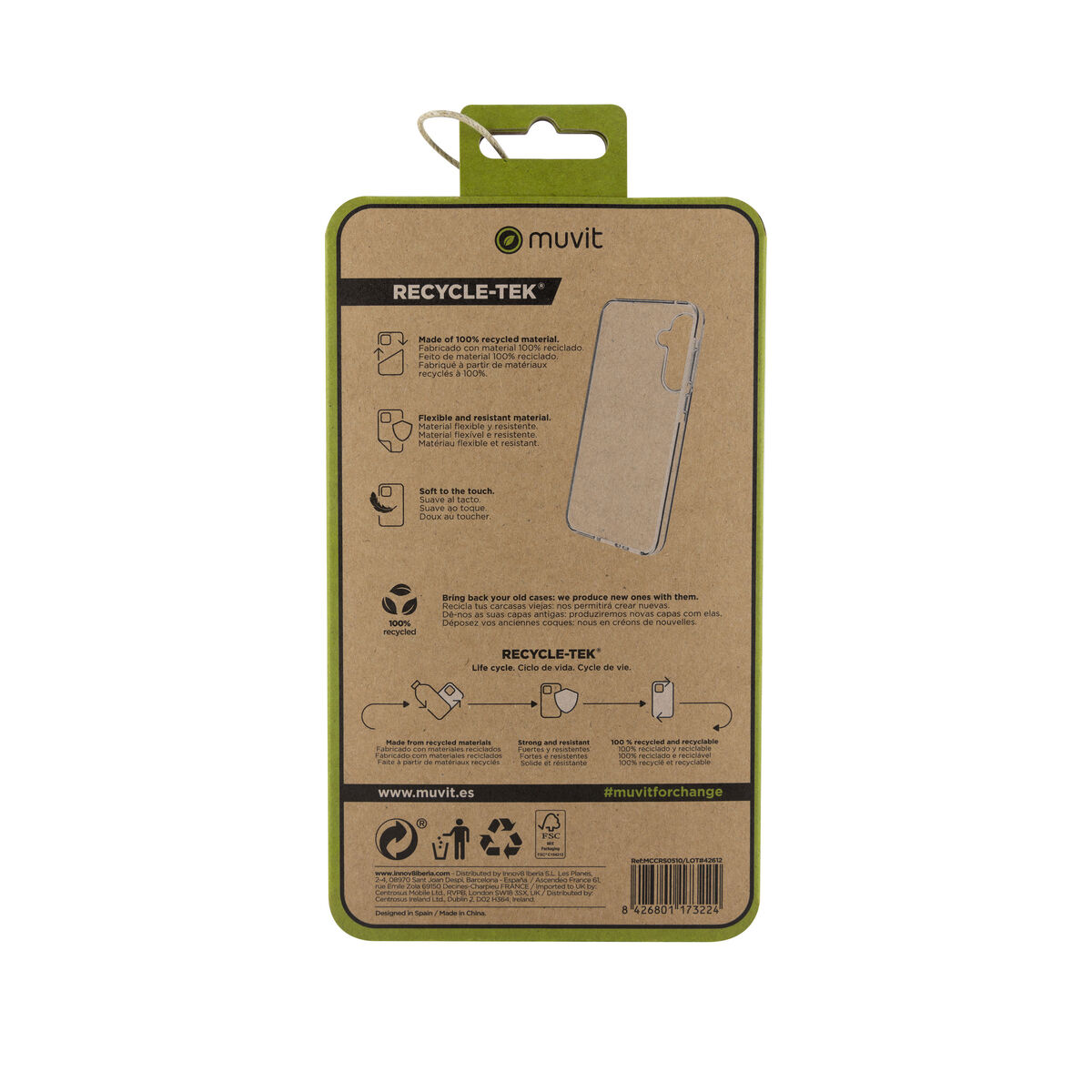 Mobile cover Muvit for Change Galaxy A55 5G