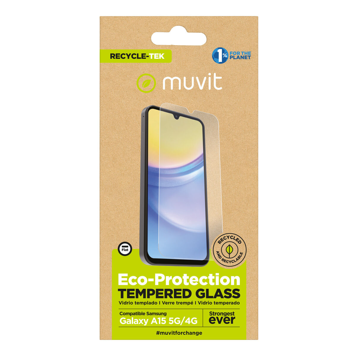 Mobile Screen Protector Muvit for Change Galaxy A15 4G/5G Mobile Screen Protector Muvit for Change Galaxy A15 4G/5G