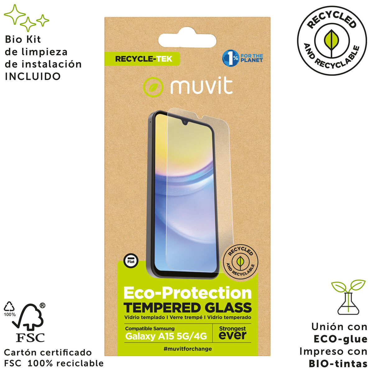 Mobile Screen Protector Muvit for Change Galaxy A15 4G/5G
