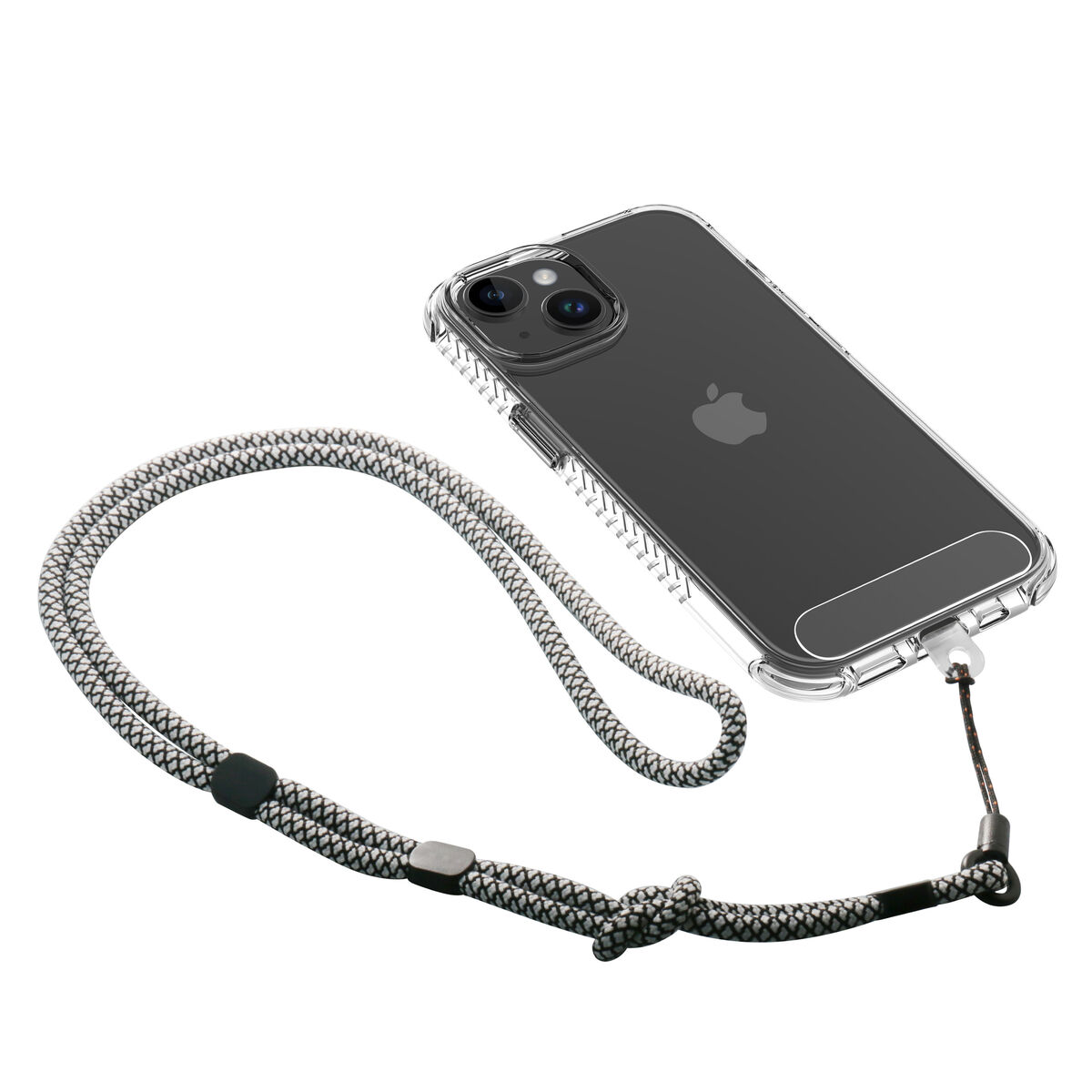 Mobile Phone Lanyard Muvit for Change Black White