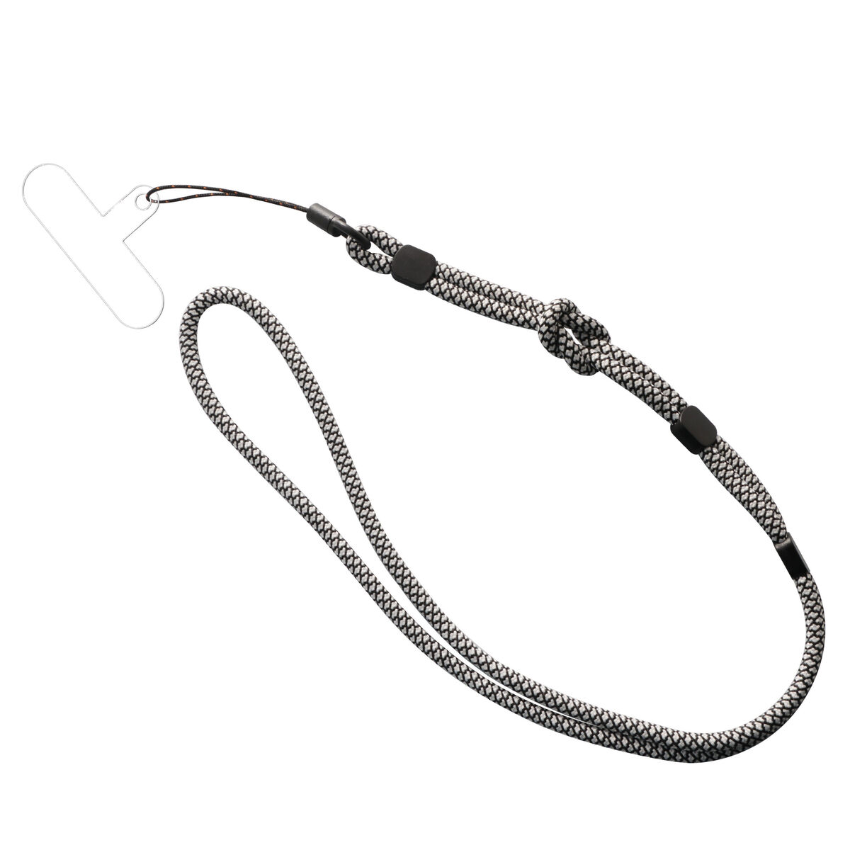 Mobile Phone Lanyard Muvit for Change Black White Mobile Phone Lanyard Muvit for Change Black White