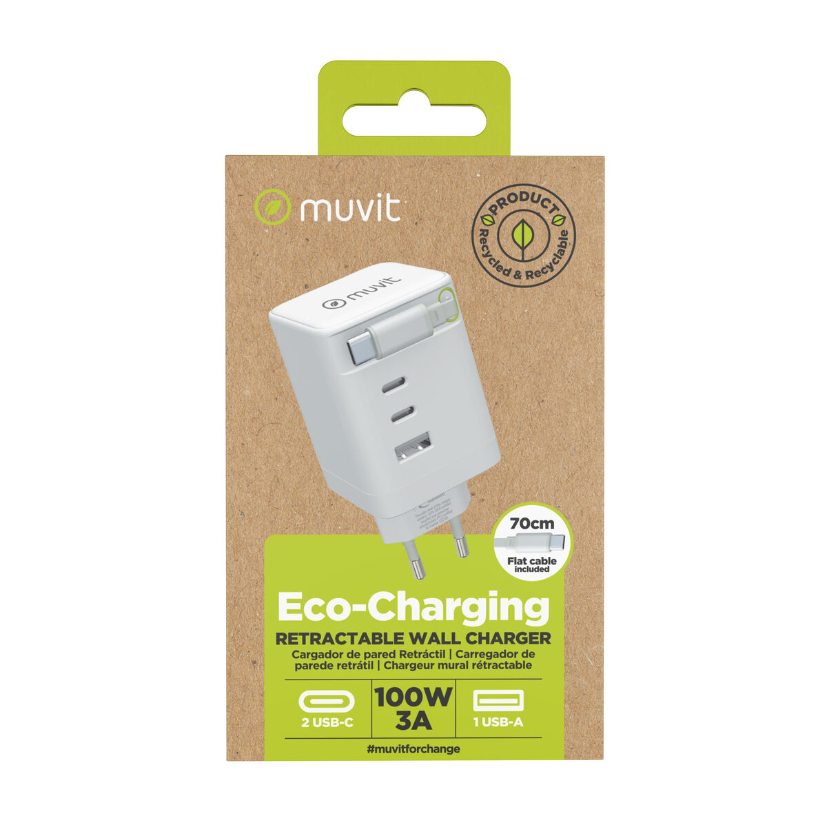 Wall Charger Muvit MCACC0050 100 W